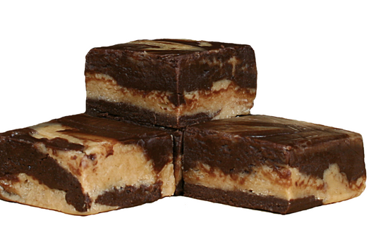 Chocolate Peanut Butter Fudge ... 12oz Resealable Container - Country Fresh Food & Confections