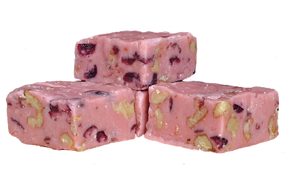 Cranberry Walnut Fudge ... 12oz Resealable Container - Country Fresh Food & Confections